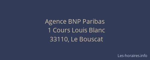 Agence BNP Paribas