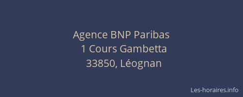 Agence BNP Paribas