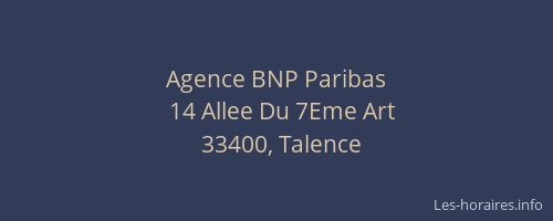 Agence BNP Paribas