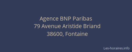 Agence BNP Paribas
