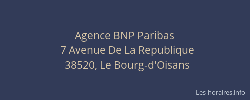 Agence BNP Paribas