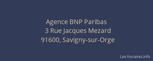 Agence BNP Paribas