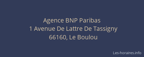 Agence BNP Paribas