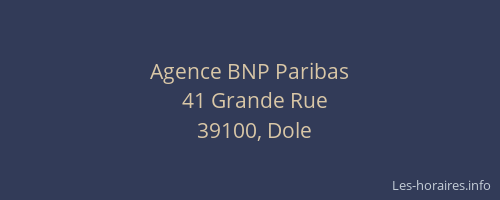 Agence BNP Paribas