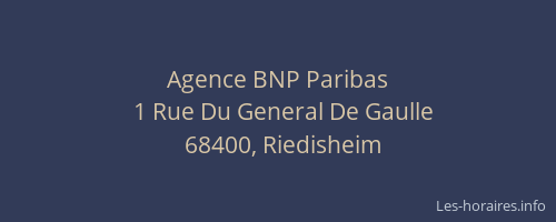 Agence BNP Paribas