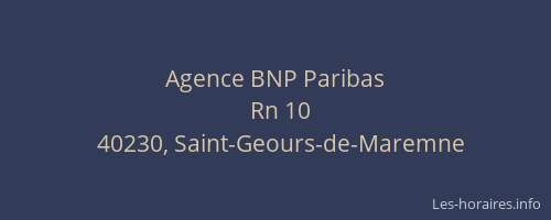 Agence BNP Paribas