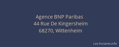 Agence BNP Paribas