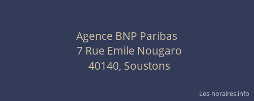 Agence BNP Paribas