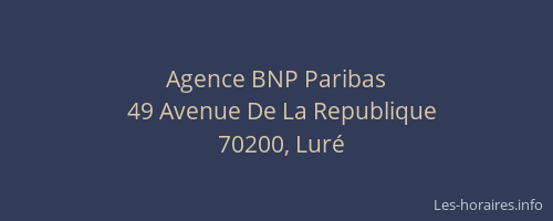 Agence BNP Paribas