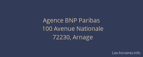 Agence BNP Paribas