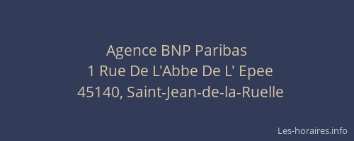 Agence BNP Paribas