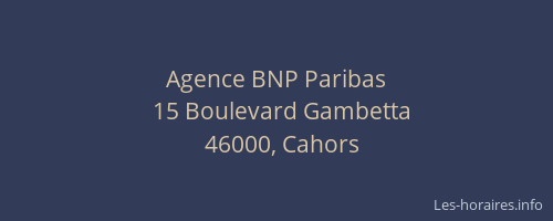 Agence BNP Paribas