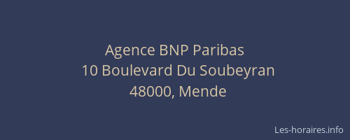 Agence BNP Paribas