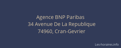 Agence BNP Paribas