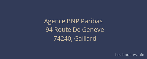 Agence BNP Paribas