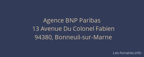 Agence BNP Paribas