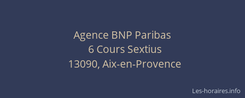 Agence BNP Paribas