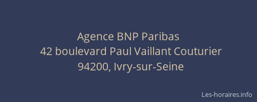 Agence BNP Paribas