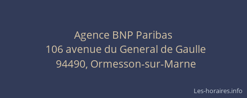 Agence BNP Paribas