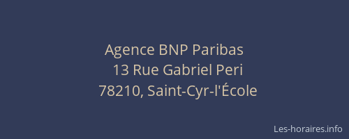 Agence BNP Paribas