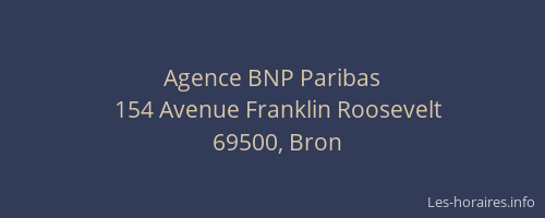 Agence BNP Paribas