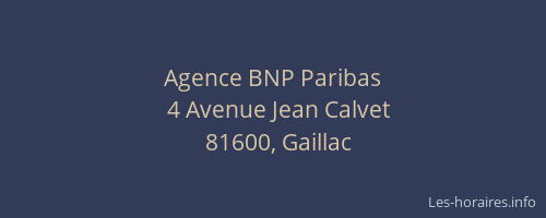 Agence BNP Paribas