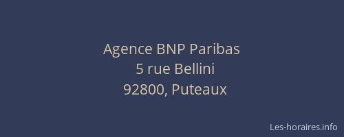 Agence BNP Paribas