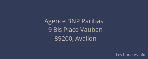 Agence BNP Paribas