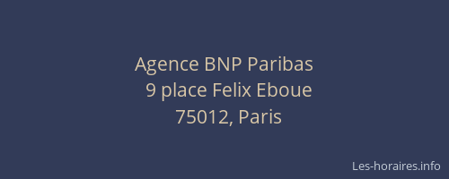 Agence BNP Paribas