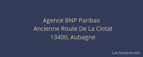 Agence BNP Paribas
