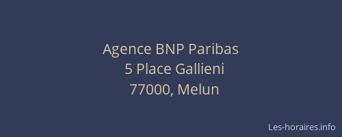 Agence BNP Paribas