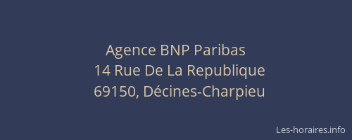 Agence BNP Paribas