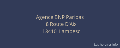Agence BNP Paribas
