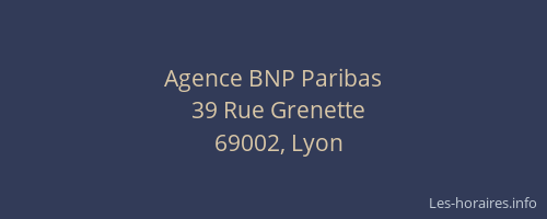 Agence BNP Paribas