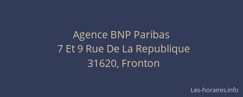 Agence BNP Paribas