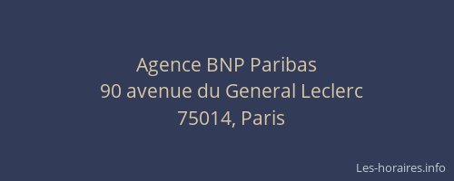 Agence BNP Paribas