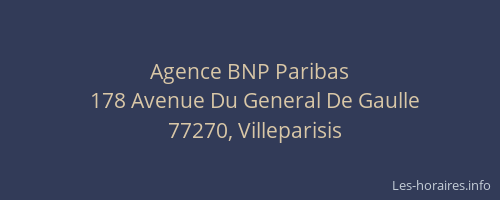 Agence BNP Paribas