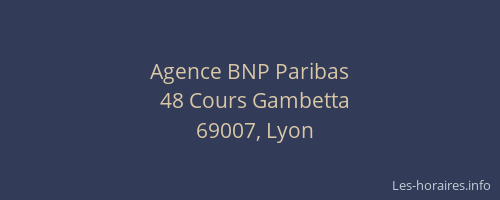 Agence BNP Paribas