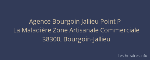 Agence Bourgoin Jallieu Point P