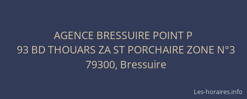 AGENCE BRESSUIRE POINT P