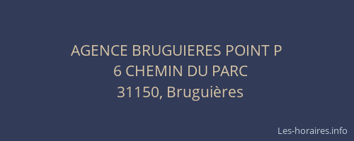 AGENCE BRUGUIERES POINT P
