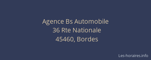 Agence Bs Automobile