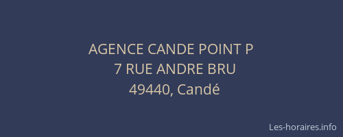 AGENCE CANDE POINT P