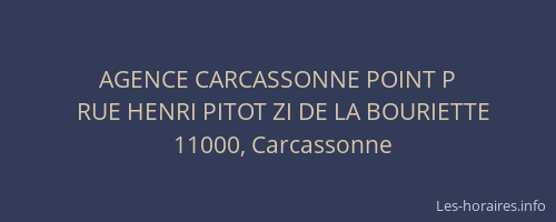 AGENCE CARCASSONNE POINT P