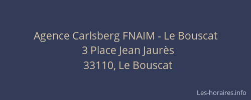 Agence Carlsberg FNAIM - Le Bouscat