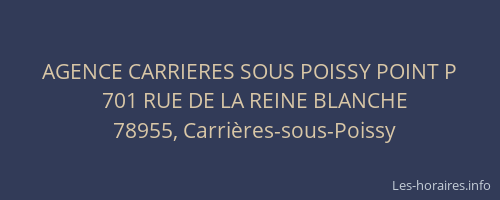 AGENCE CARRIERES SOUS POISSY POINT P