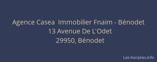 Agence Casea  Immobilier Fnaim - Bénodet