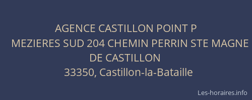 AGENCE CASTILLON POINT P