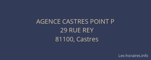 AGENCE CASTRES POINT P