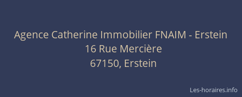 Agence Catherine Immobilier FNAIM - Erstein